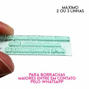 Borracha Para Carimbo Personalizada      