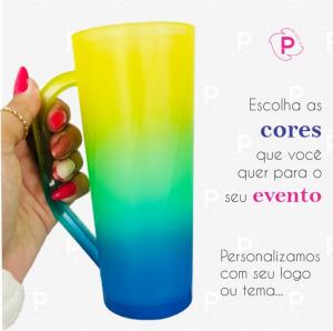 Caneca long Bicolor  430 ml    