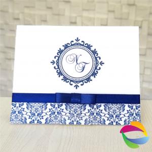 Convite de Casamento Azul Royal