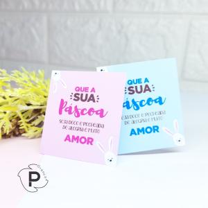 Mini Tag - 25 uni - Sua Páscoa Seja Doce- Coleção Páscoa